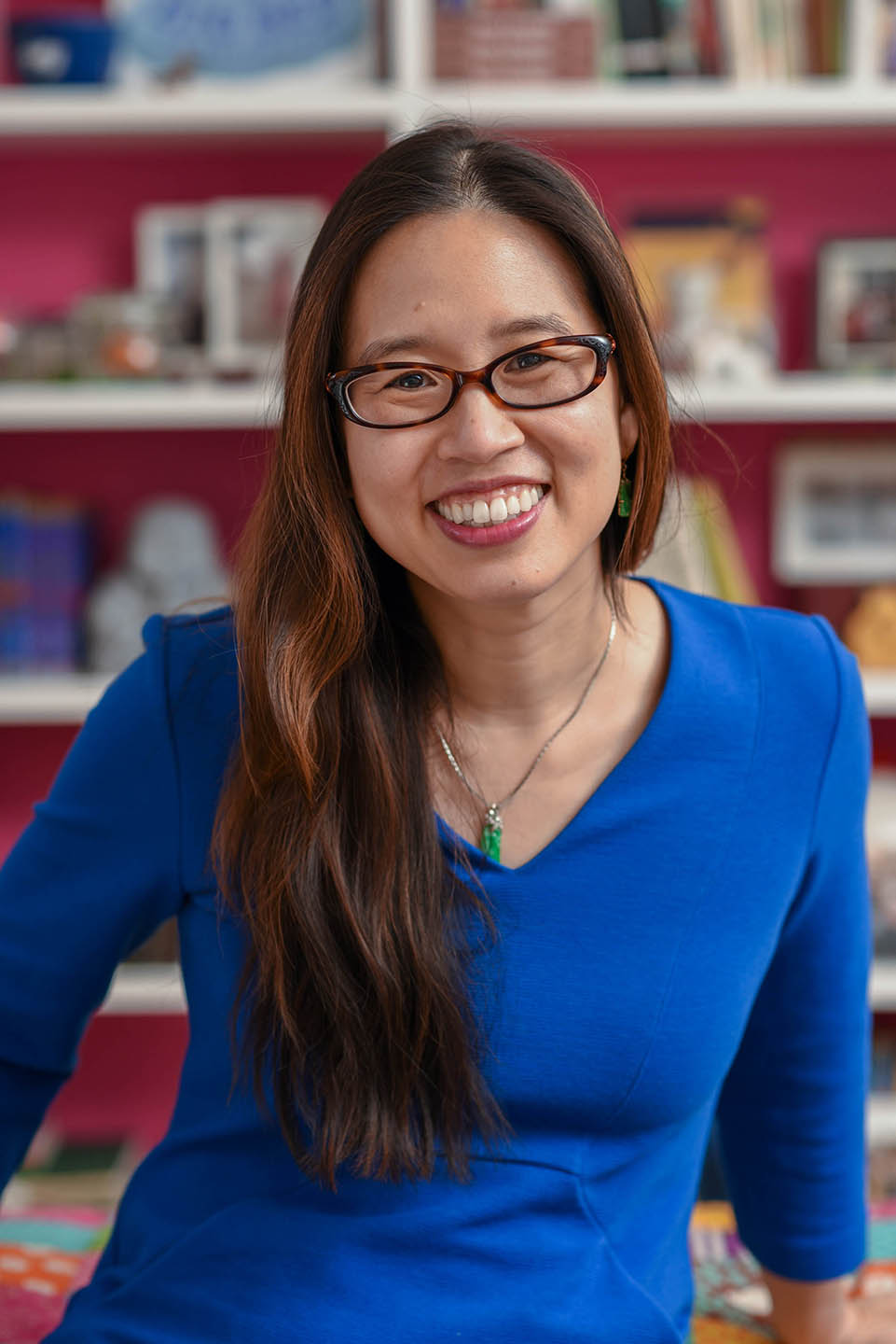 Author Grace Lin in her home studio