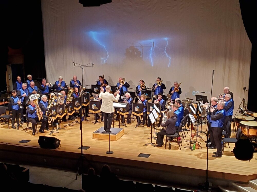 Rocky Mountain Brassworks performing at the Broomfield Auditorium