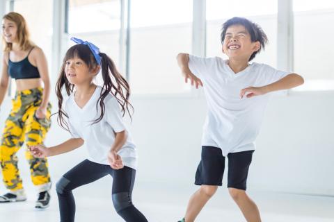 Kids dancing.