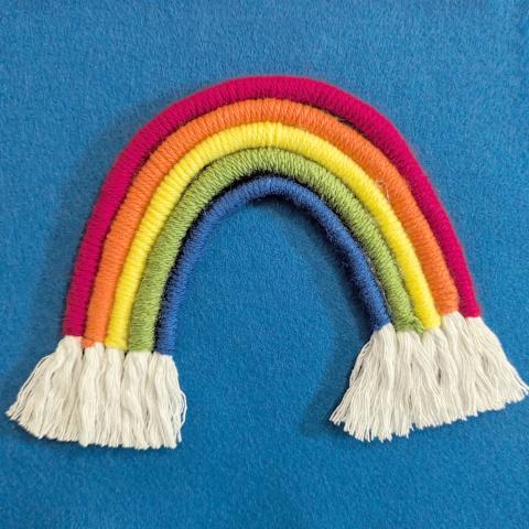 handwoven rainbow