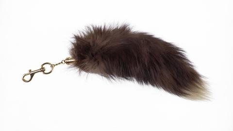 Furry tail keychain