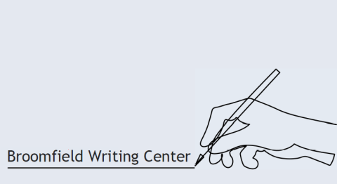 A sketch of a hand writing